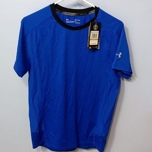 Under Armour Blue Coldgear Reactor Athletic Tee